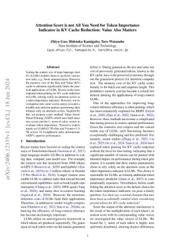 Attention Score is not All You Need for Token Importance Indicator in KV
  Cache Reduction: Value Also Matters