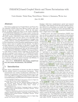 PARAFAC2-based Coupled Matrix and Tensor Factorizations with Constraints