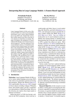 Interpreting Bias in Large Language Models: A Feature-Based Approach