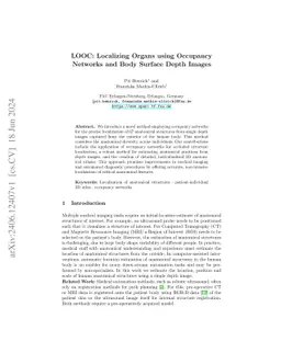 LOOC: Localizing Organs using Occupancy Networks and Body Surface Depth Images