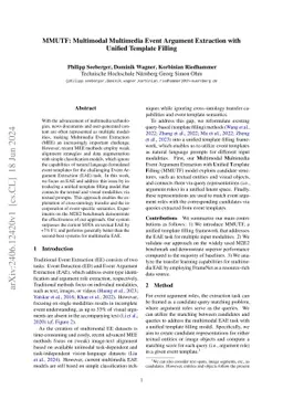 MMUTF: Multimodal Multimedia Event Argument Extraction with Unified
  Template Filling