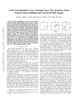 Cycle-Correspondence Loss: Learning Dense View-Invariant Visual Features
  from Unlabeled and Unordered RGB Images