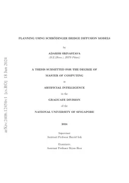Planning Using Schrödinger Bridge Diffusion Models