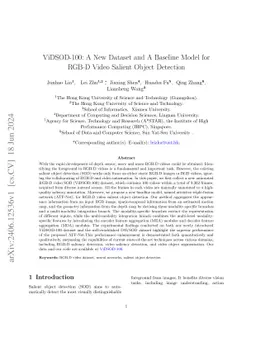 ViDSOD-100: A New Dataset and a Baseline Model for RGB-D Video Salient
  Object Detection