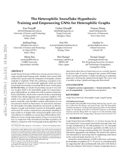 The Heterophilic Snowflake Hypothesis: Training and Empowering GNNs for
  Heterophilic Graphs