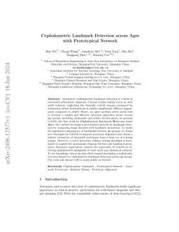 Cephalometric Landmark Detection across Ages with Prototypical Network