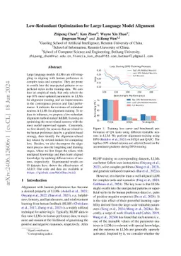 Low-Redundant Optimization for Large Language Model Alignment