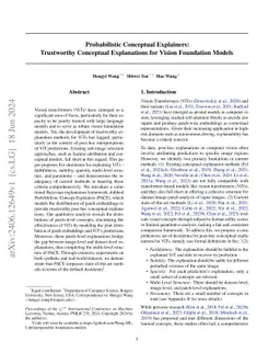Probabilistic Conceptual Explainers: Trustworthy Conceptual Explanations
  for Vision Foundation Models