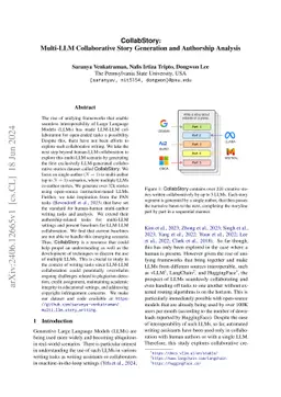 CollabStory: Multi-LLM Collaborative Story Generation and Authorship Analysis