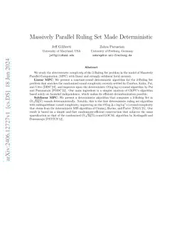 Massively Parallel Ruling Set Made Deterministic