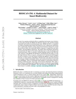 BIOSCAN-5M: A Multimodal Dataset for Insect Biodiversity