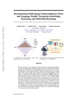 Benchmarking Multi-Image Understanding in Vision and Language Models:
  Perception, Knowledge, Reasoning, and Multi-Hop Reasoning