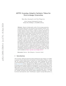 AITTI: Learning Adaptive Inclusive Token for Text-to-Image Generation