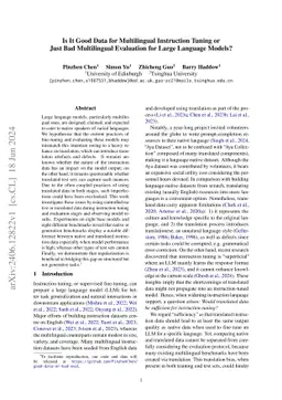 Is It Good Data for Multilingual Instruction Tuning or Just Bad
  Multilingual Evaluation for Large Language Models?