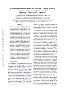 Synergizing Foundation Models and Federated Learning: A Survey