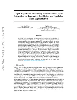 Depth Anywhere: Enhancing 360 Monocular Depth Estimation via Perspective
  Distillation and Unlabeled Data Augmentation