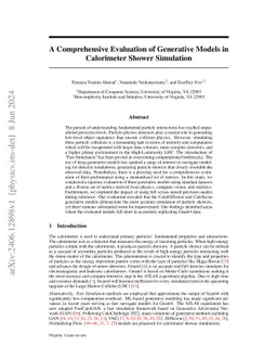 A Comprehensive Evaluation of Generative Models in Calorimeter Shower
  Simulation