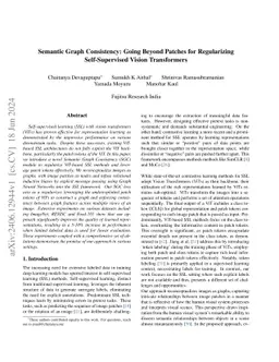 Semantic Graph Consistency: Going Beyond Patches for Regularizing
  Self-Supervised Vision Transformers