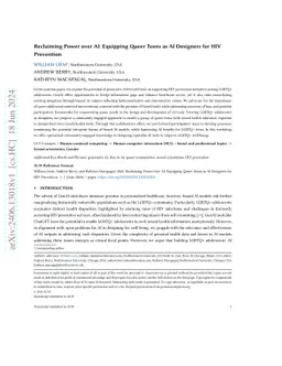 Reclaiming Power over AI: Equipping Queer Teens as AI Designers for HIV
  Prevention