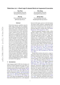 Think-then-Act: A Dual-Angle Evaluated Retrieval-Augmented Generation