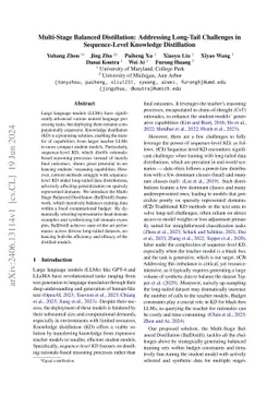 Multi-Stage Balanced Distillation: Addressing Long-Tail Challenges in
  Sequence-Level Knowledge Distillation