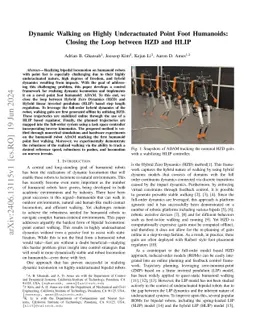 Dynamic Walking on Highly Underactuated Point Foot Humanoids: Closing
  the Loop between HZD and HLIP