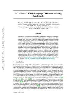 ViLCo-Bench: VIdeo Language COntinual learning Benchmark