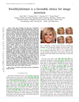 SwinStyleformer is a favorable choice for image inversion