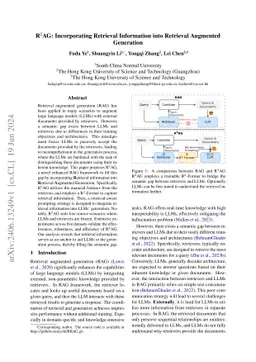 R^2AG: Incorporating Retrieval Information into Retrieval Augmented
  Generation