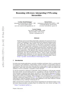 Explaning with trees: interpreting CNNs using hierarchies