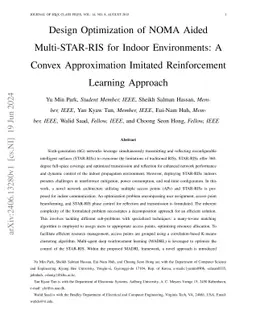 Design Optimization of NOMA Aided Multi-STAR-RIS for Indoor
  Environments: A Convex Approximation Imitated Reinforcement Learning Approach