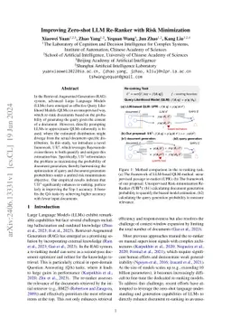 Improving Zero-shot LLM Re-Ranker with Risk Minimization