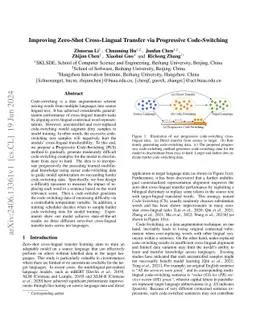 Improving Zero-Shot Cross-Lingual Transfer via Progressive
  Code-Switching