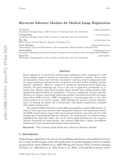 Recurrent Inference Machine for Medical Image Registration