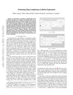Estimating Map Completeness in Robot Exploration