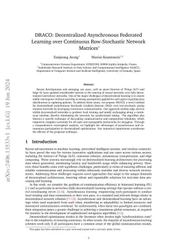 DRACO: Decentralized Asynchronous Federated Learning over Row-Stochastic Wireless Networks
