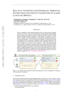 Self-play with Execution Feedback: Improving Instruction-following
  Capabilities of Large Language Models