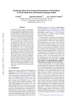 Evaluating Short-Term Temporal Fluctuations of Social Biases in Social
  Media Data and Masked Language Models