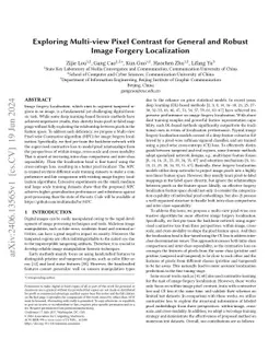 Exploring Multi-view Pixel Contrast for General and Robust Image Forgery
  Localization
