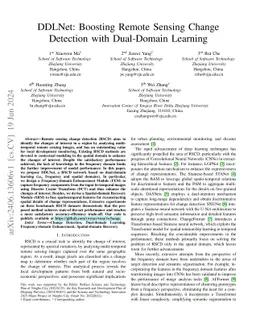 DDLNet: Boosting Remote Sensing Change Detection with Dual-Domain
  Learning