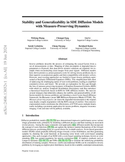 Stability and Generalizability in SDE Diffusion Models with
  Measure-Preserving Dynamics