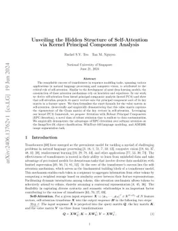 Unveiling the Hidden Structure of Self-Attention via Kernel Principal
  Component Analysis