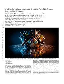 CLAY: A Controllable Large-scale Generative Model for Creating
  High-quality 3D Assets