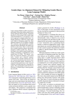 GenderAlign: An Alignment Dataset for Mitigating Gender Bias in Large
  Language Models