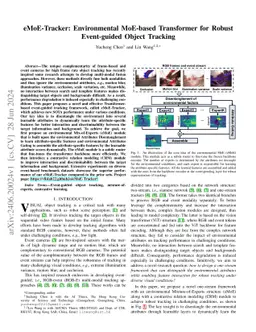 eMoE-Tracker: Environmental MoE-based Transformer for Robust
  Event-guided Object Tracking