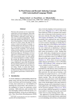 To Word Senses and Beyond: Inducing Concepts with Contextualized Language Models