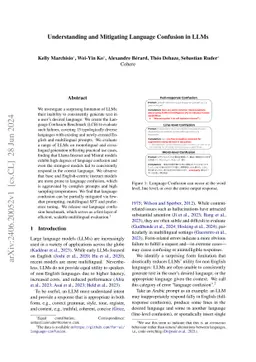 Understanding and Mitigating Language Confusion in LLMs