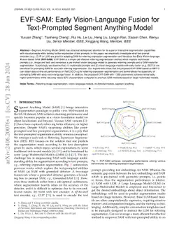EVF-SAM: Early Vision-Language Fusion for Text-Prompted Segment Anything Model
