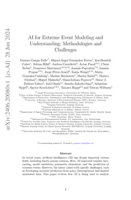 AI for Extreme Event Modeling and Understanding: Methodologies and
  Challenges