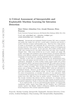 A Critical Assessment of Interpretable and Explainable Machine Learning
  for Intrusion Detection